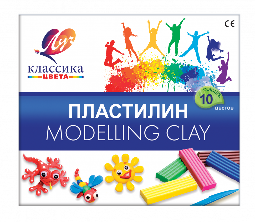 Пластилин Луч Классика 10цв 20шт/уп