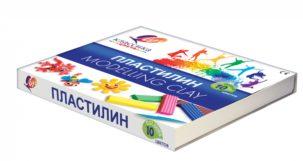Миниатюра товара Пластилин Луч Классика 10цв 20шт/уп 3