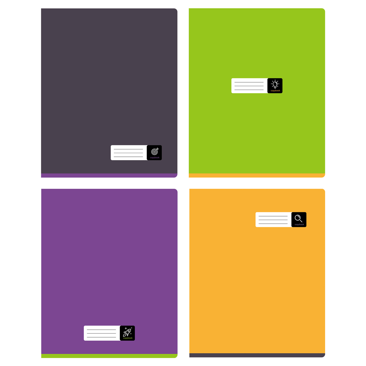 Тетрадь 80л Monocolor. Simple color 11942