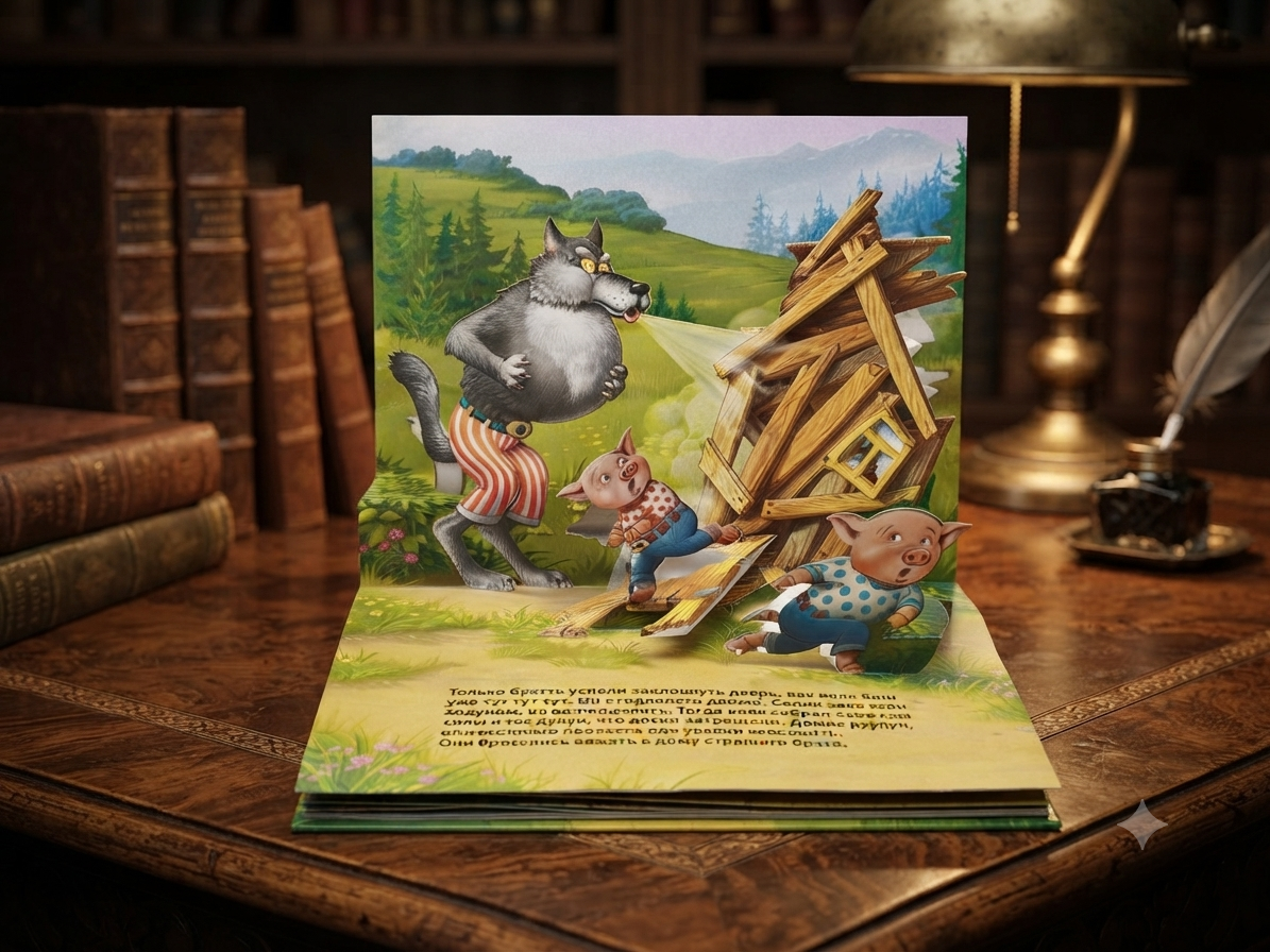 Миниатюра товара Книжка-панорамка. 3D Русские народные сказки. 3