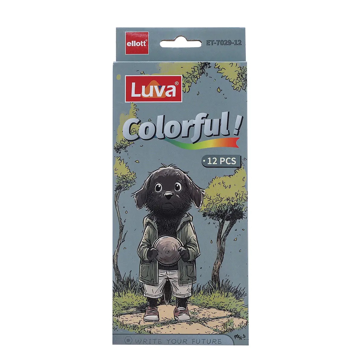 Миниатюра товара Карандаш 12цв Ellot Luva ET-7029-12. 2
