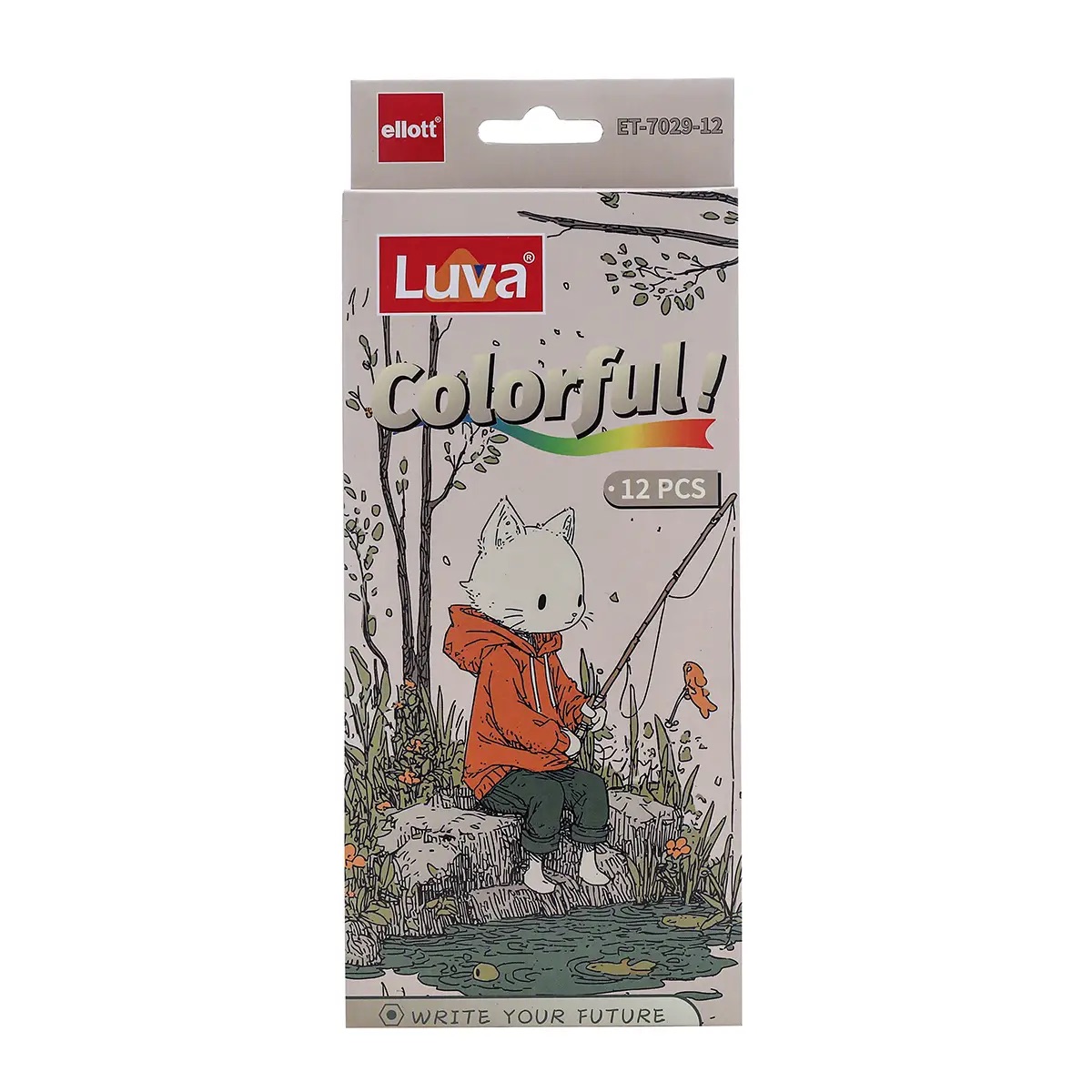 Миниатюра товара Карандаш 12цв Ellot Luva ET-7029-12. 5