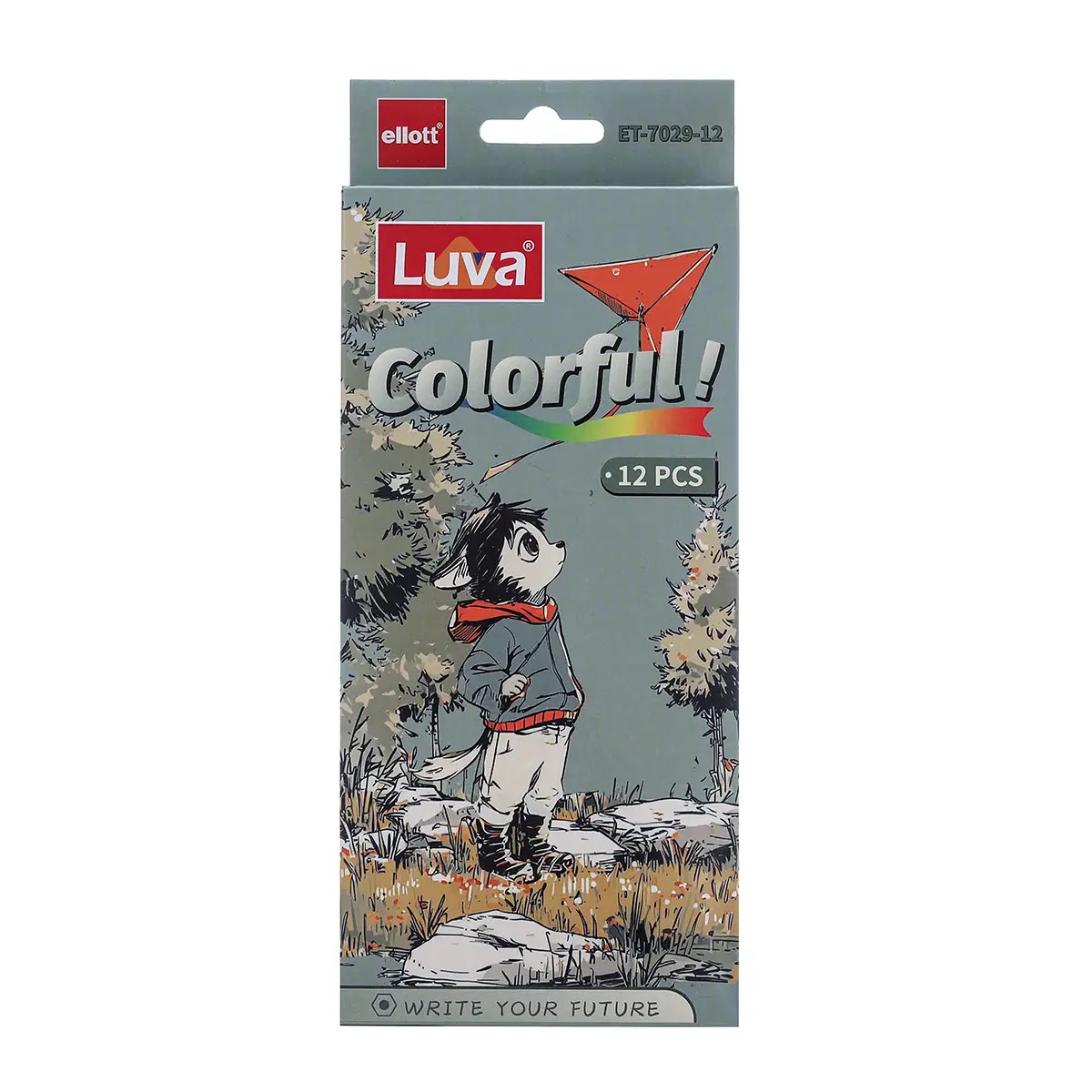 Миниатюра товара Карандаш 12цв Ellot Luva ET-7029-12. 3