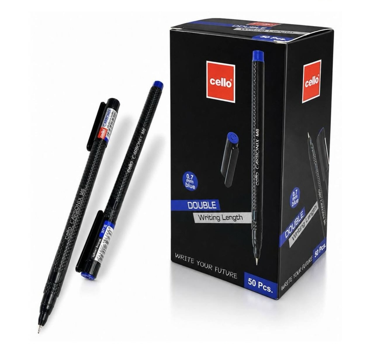 Ручка гелевая Cello Carbonix CL-M6-50 50шт/уп