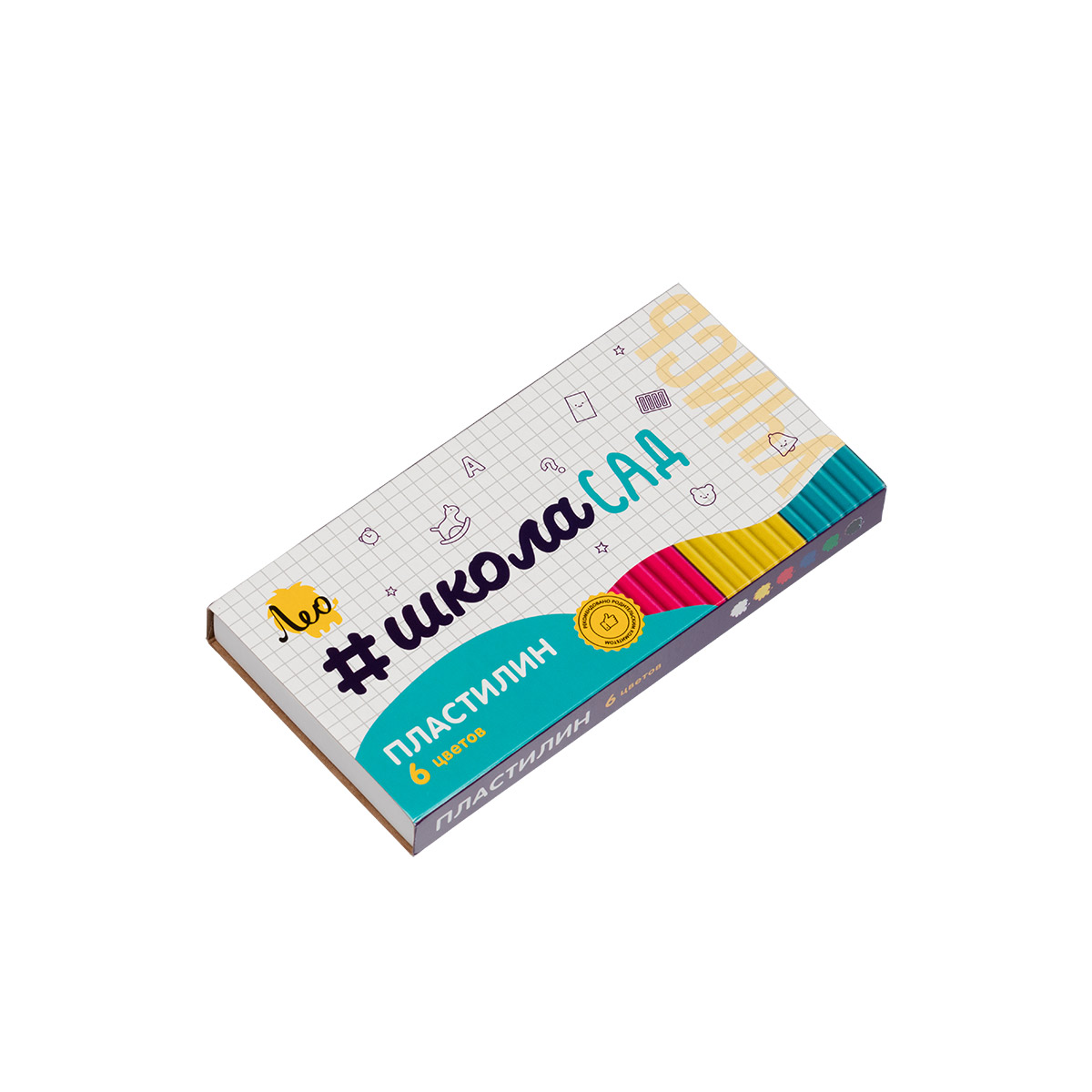 Пластилин Лео школасад 6 цв 120гр LMC-0106