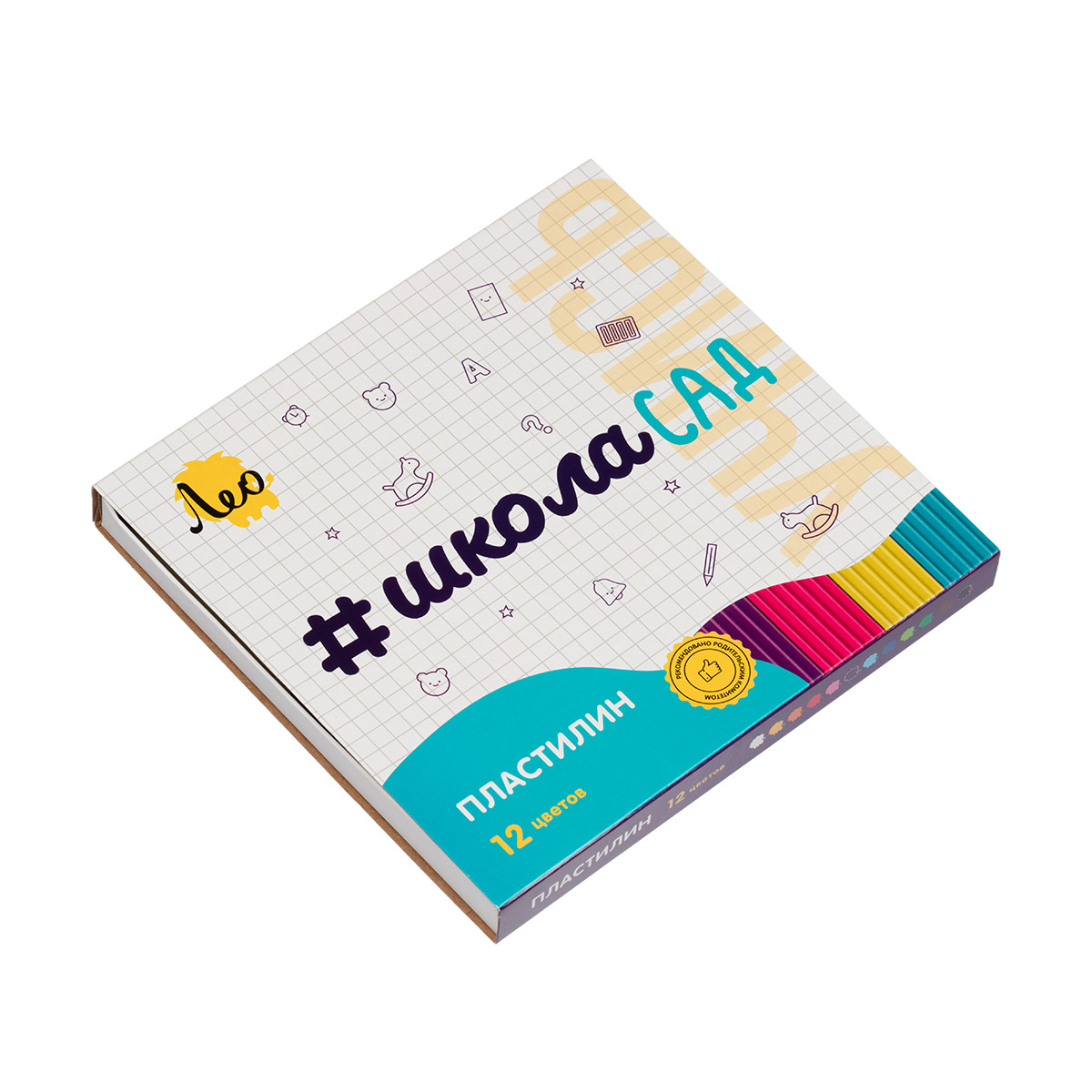 Пластилин Лео школасад 12 цв 240гр