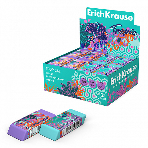 Ластик ErichKrause Tropical 32шт 60769