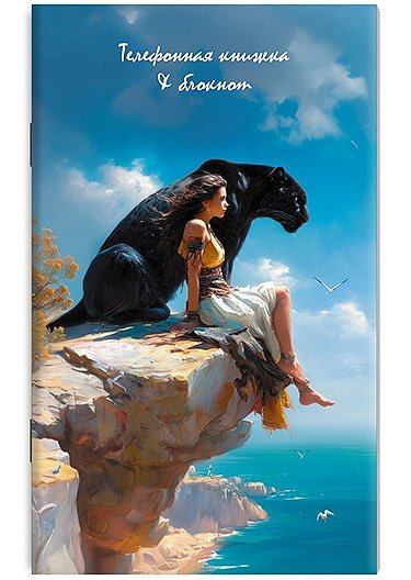 Миниатюра товара Тел. книжка+блокнот с вырубкой. А6 48л 2