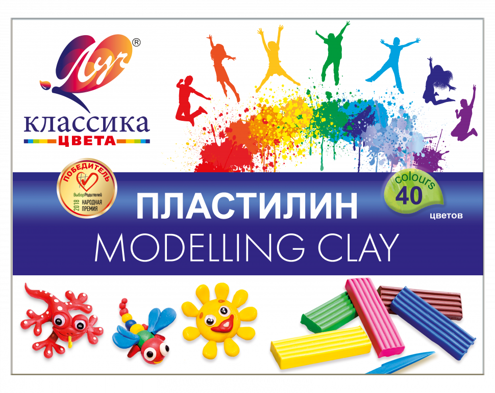 Пластилин Луч Классика 40цв 1/6