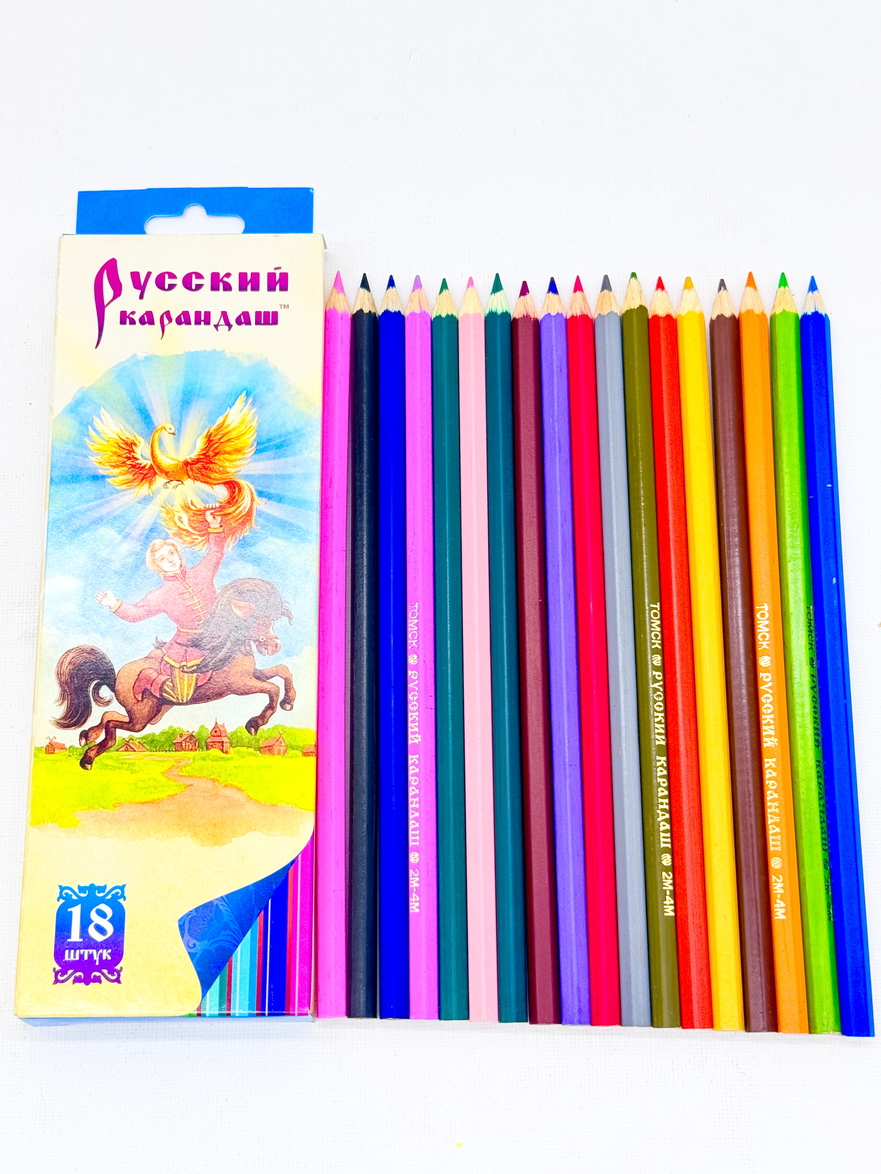 Карандаш цветной Русский карандаш 18шт Сказка.