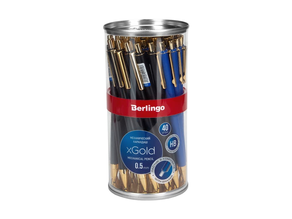 Миниатюра товара Карандаш мех с ластиком 0,5 Berlingo xGold 12101 2