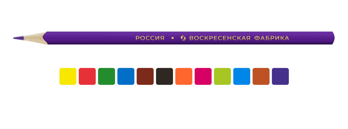 Миниатюра товара Наб 3х-гран.каранд Мои карандаши 12цв 2
