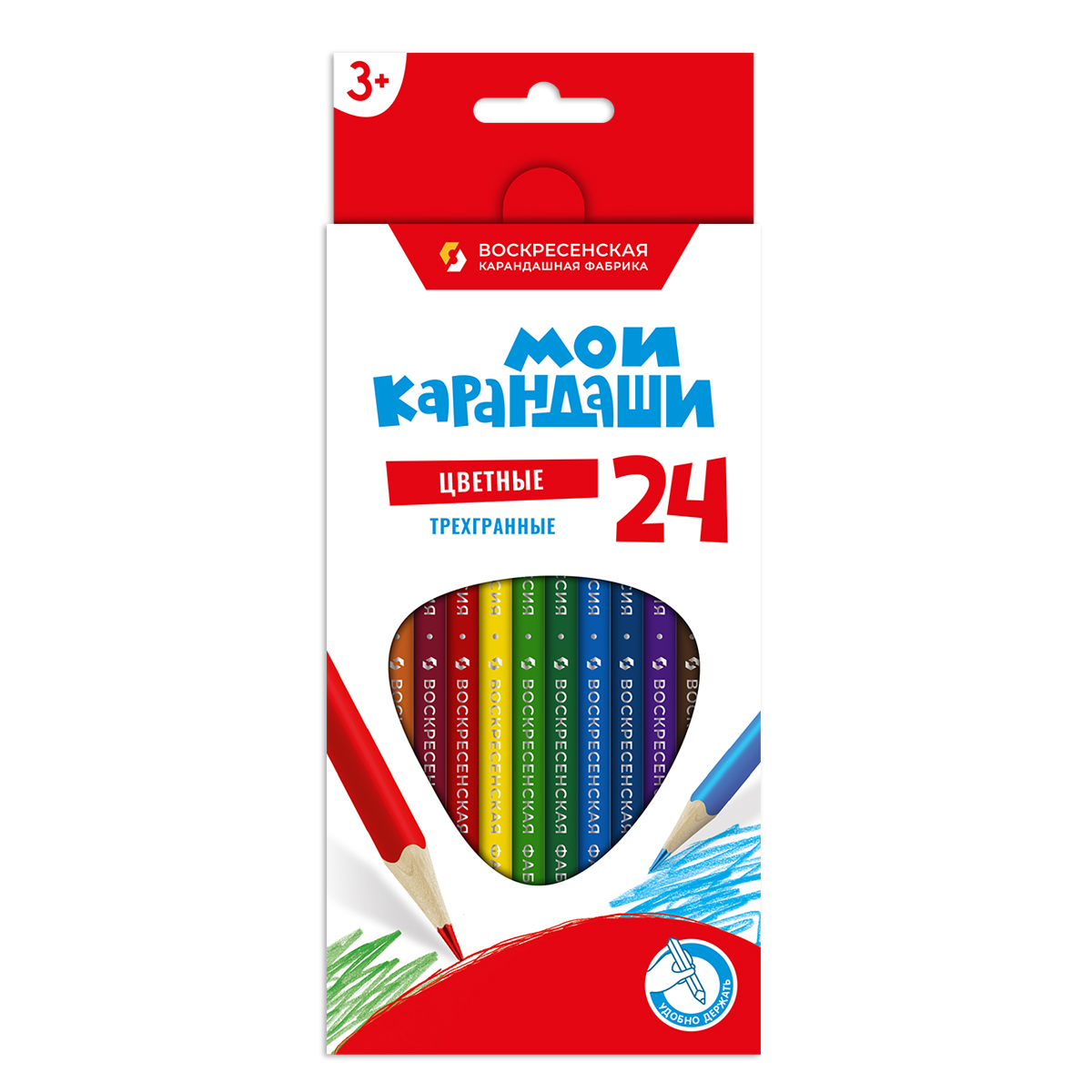 Наб 3х-гран.карандашей Мои карандаши 24