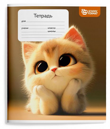 Миниатюра товара Тетрадь 12л кл.Schoolformat. Мечтательные котята. 4