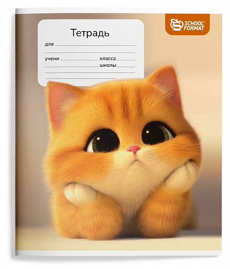 Миниатюра товара Тетрадь 12л кл.Schoolformat. Мечтательные котята. 3