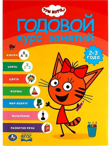 Годовой курс занятий. Три кота 2-3года