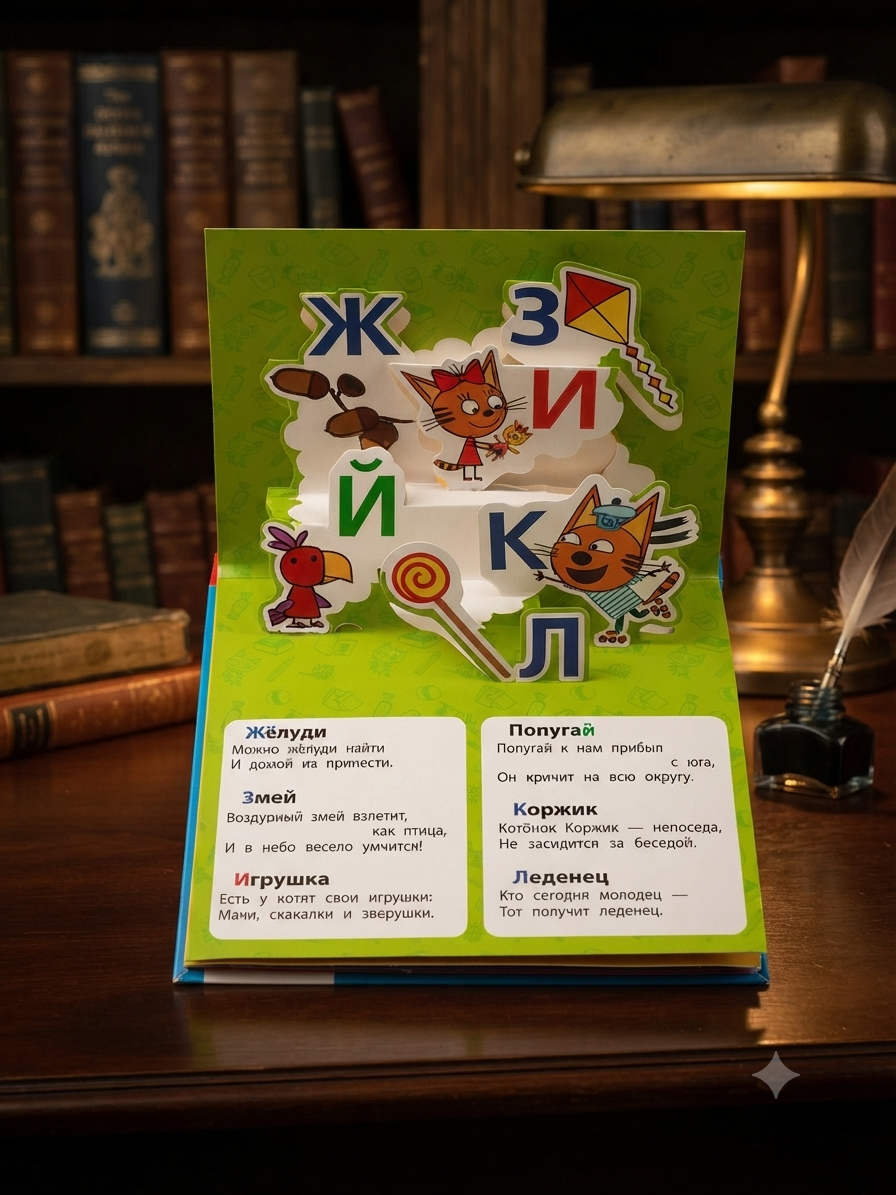 Миниатюра товара Книжка-панорамка для малышей. Три кота. А5 Умка. 2