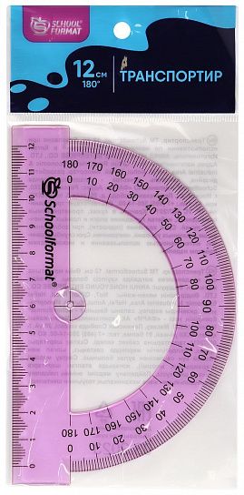Миниатюра товара Транспортир Schoolformat ТП-ПА12 12см 3