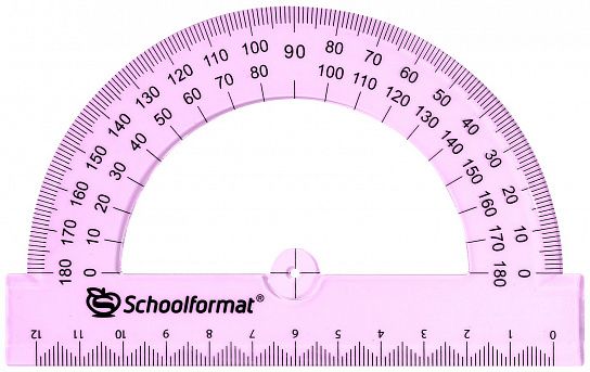 Миниатюра товара Транспортир Schoolformat ТП-ПА12 12см 5
