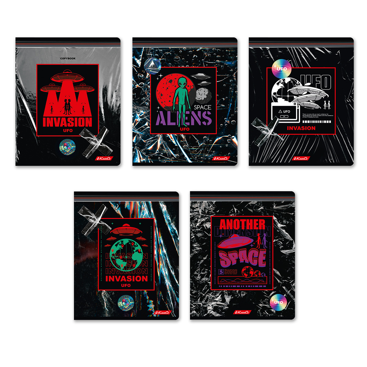 Тетрадь А5 96л клетка Вторжение.