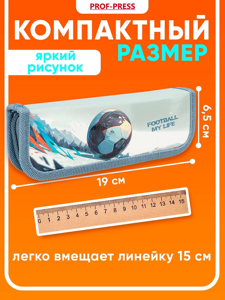 Миниатюра товара Пенал 1-секц, 190*65 Мяч в горах. 4