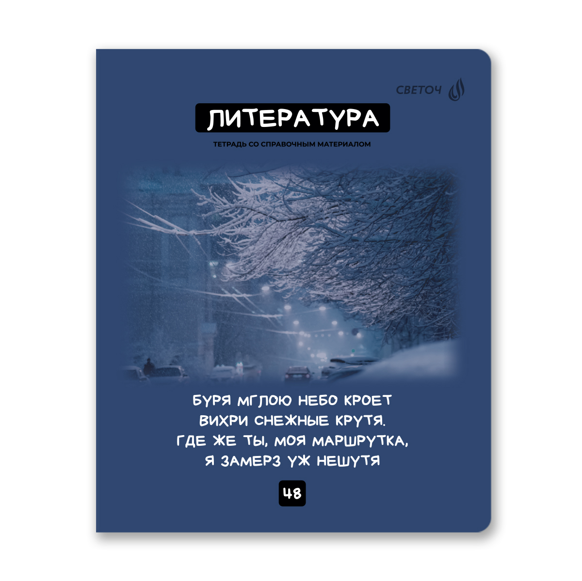 Тетрадь предметный 48л Мраксимализм.